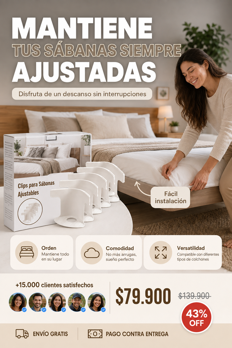 SUJETADOR DE SABANAS
